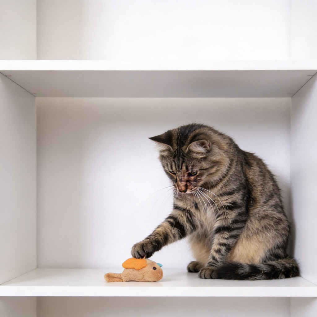 Chickadee Chirp Electronic Sound Cat Toy, Contains Catnip, Battery Powered - Light Brown, One Size